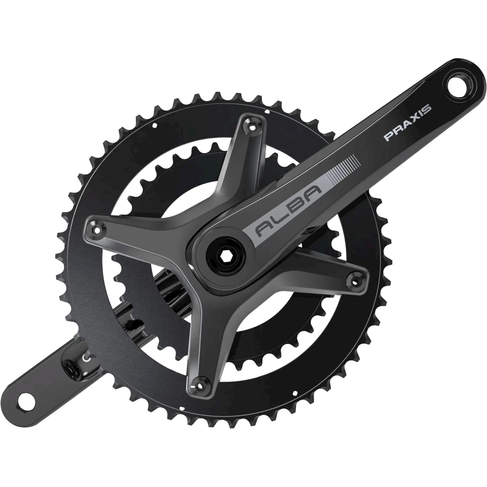 Praxis Crankset Alba M30 DM 165mm 50/34T LT2 10/11/12sp Praxis Crankset Alba M30 DM 165mm 50/34T LT2 10/11/12sp