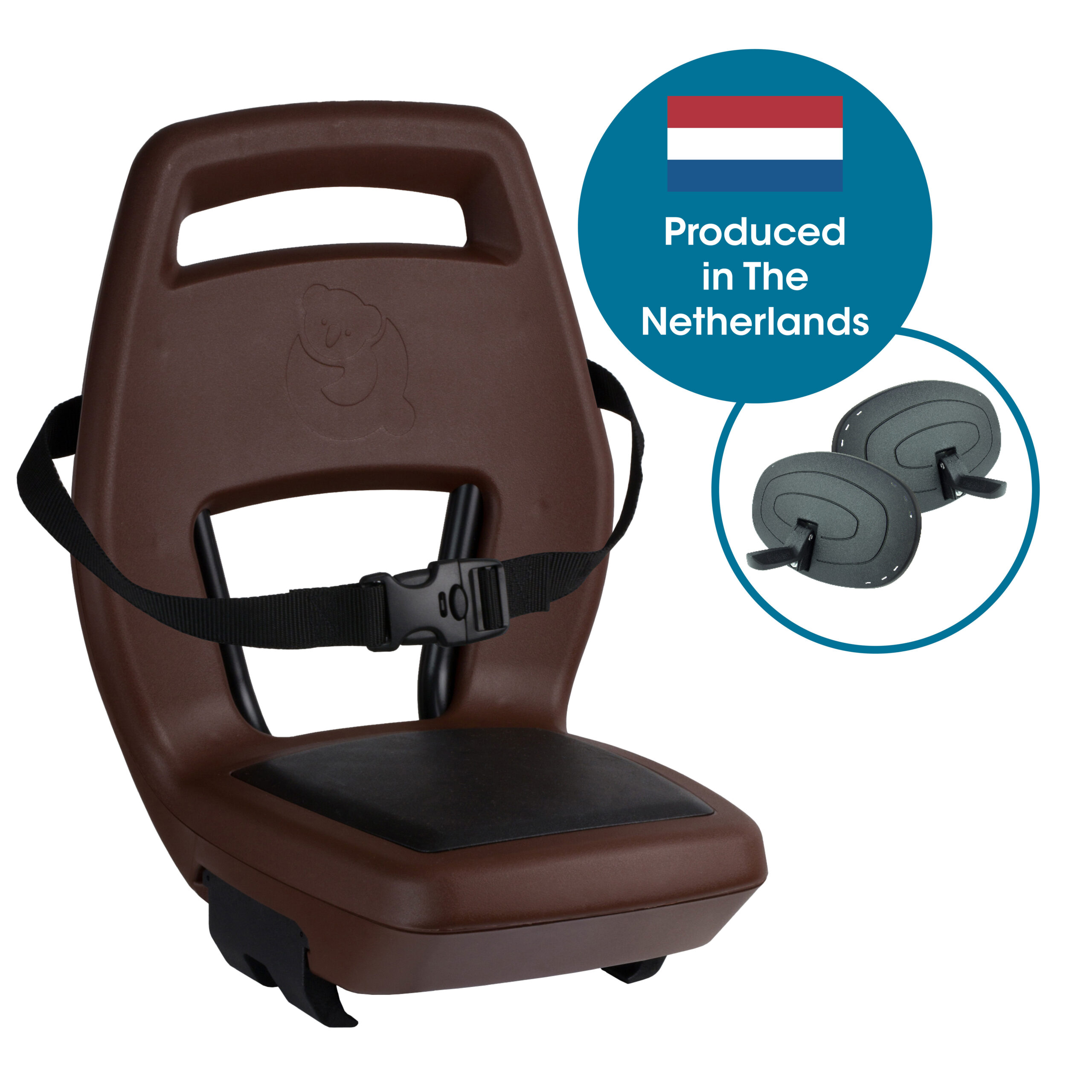 Qibbel Junior Rear Seat 6+ Carrier Mounted Brown Black