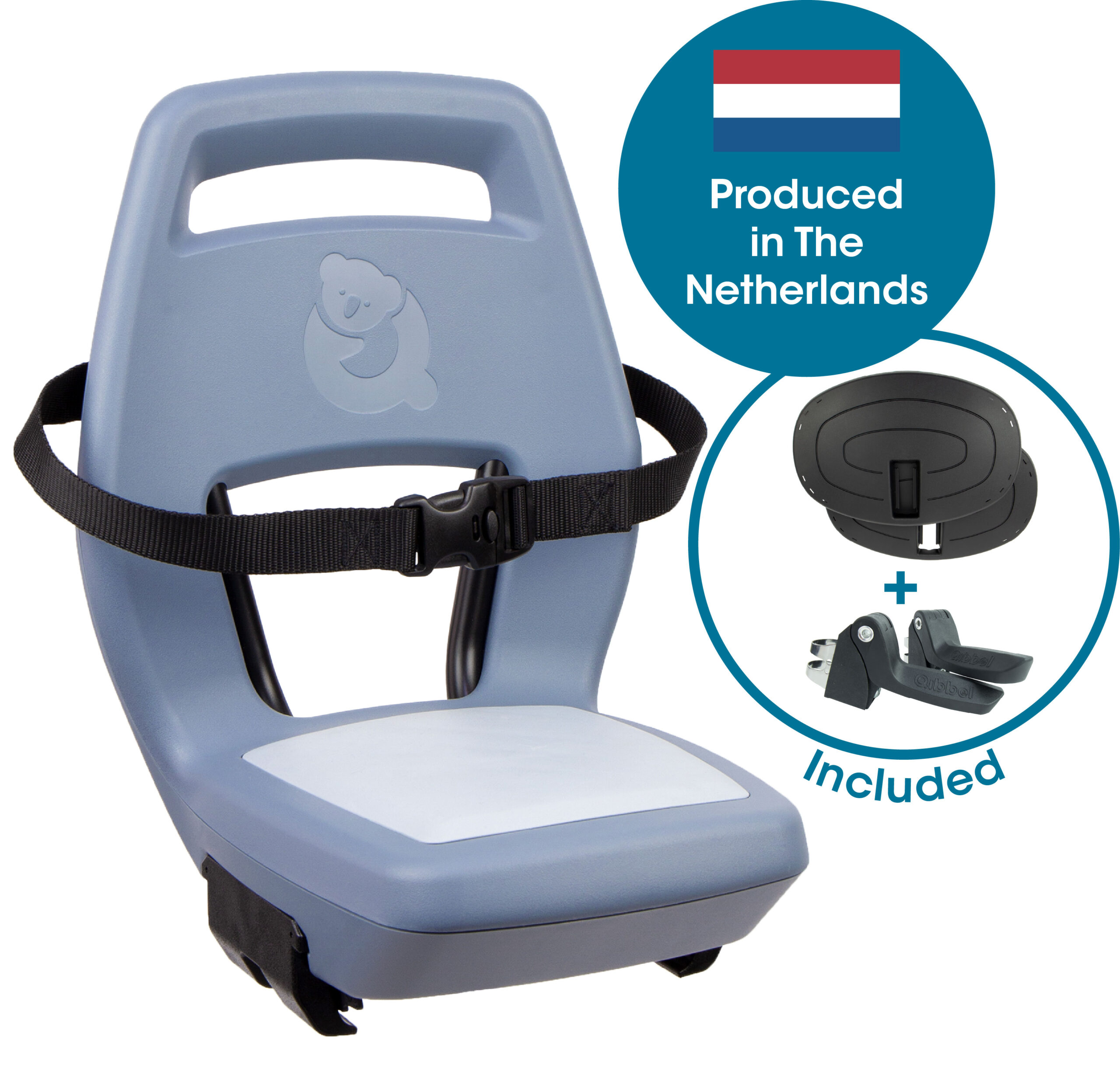 Qibbel Junior Rear Seat 6+ Ocean Blue – Blue/Blue