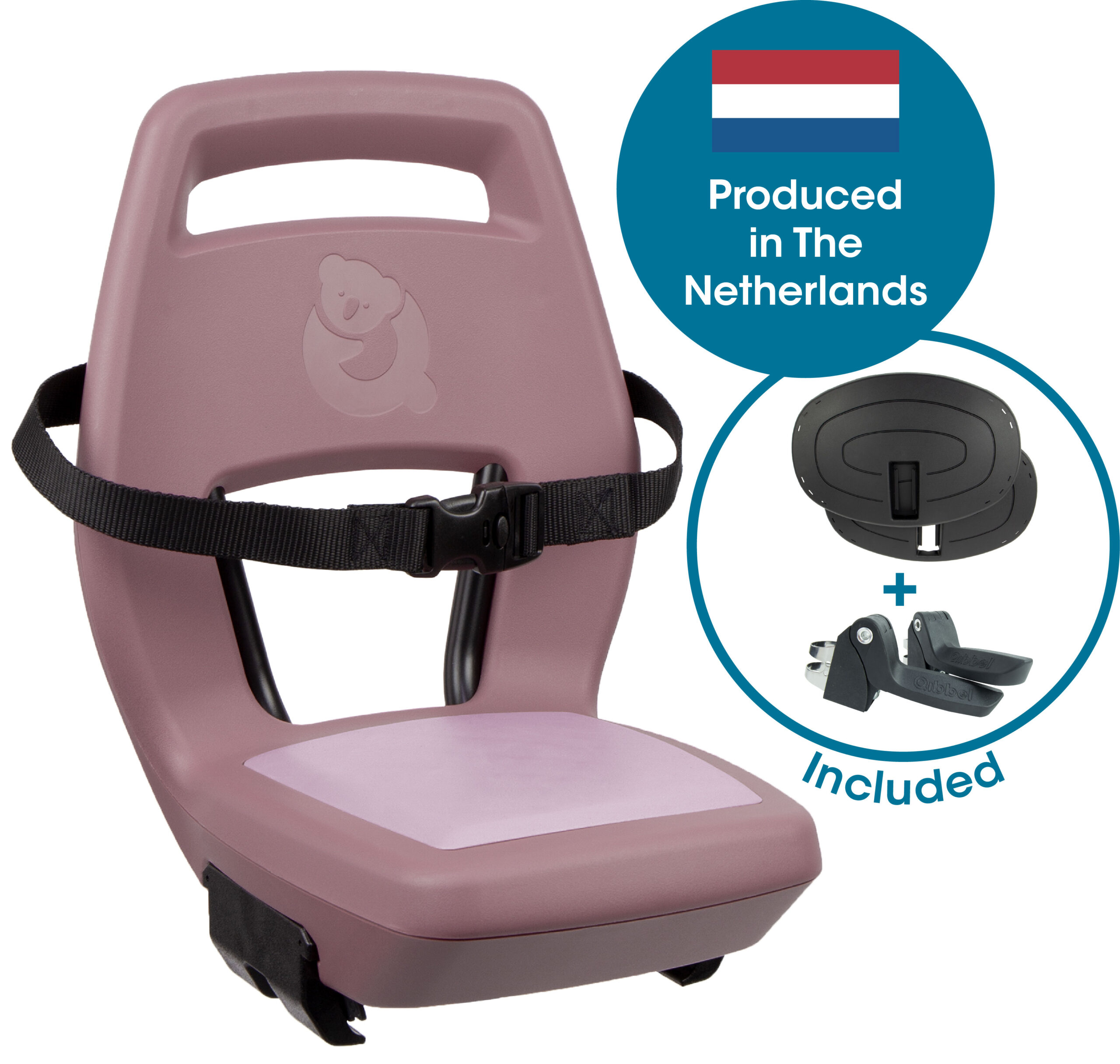 Qibbel Junior Rear Seat 6+ Plum Rose – Pink/Pink