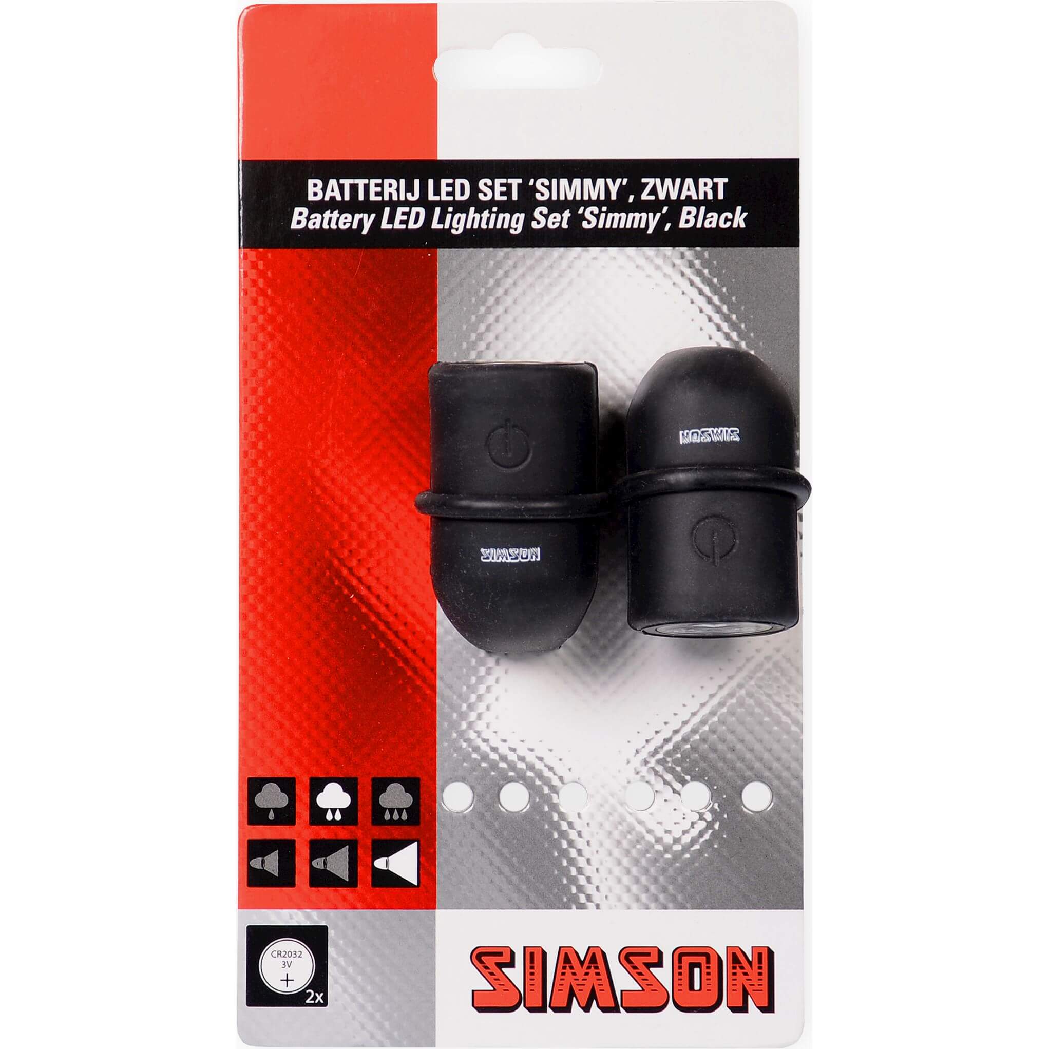 Simson Lighting Set Simmy Battery Black
