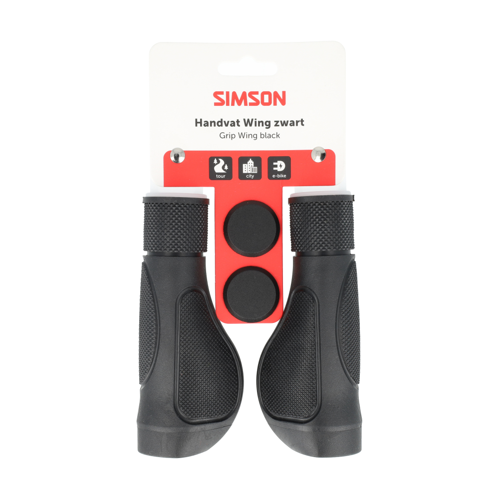 Simson Handlebar Grips Wing Black