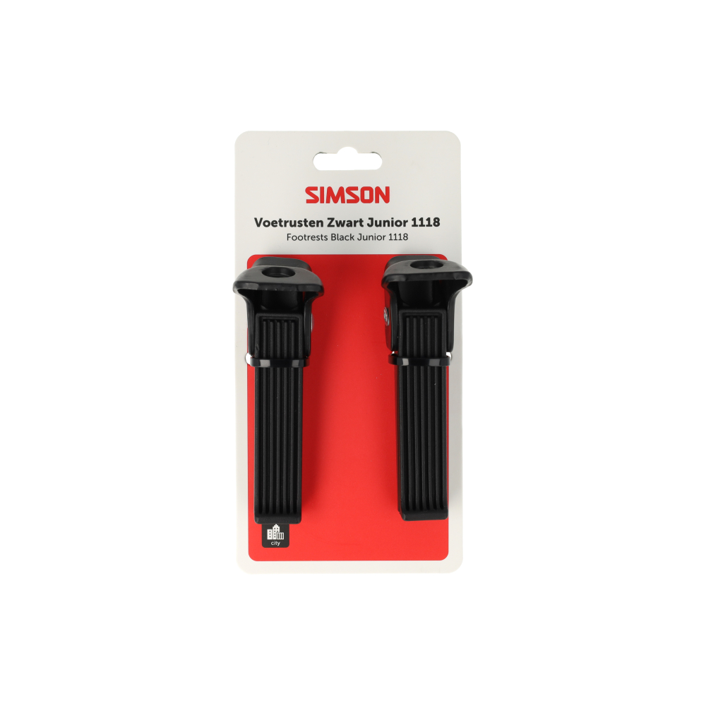 Simson Footrest Set 1118 On Axle Black