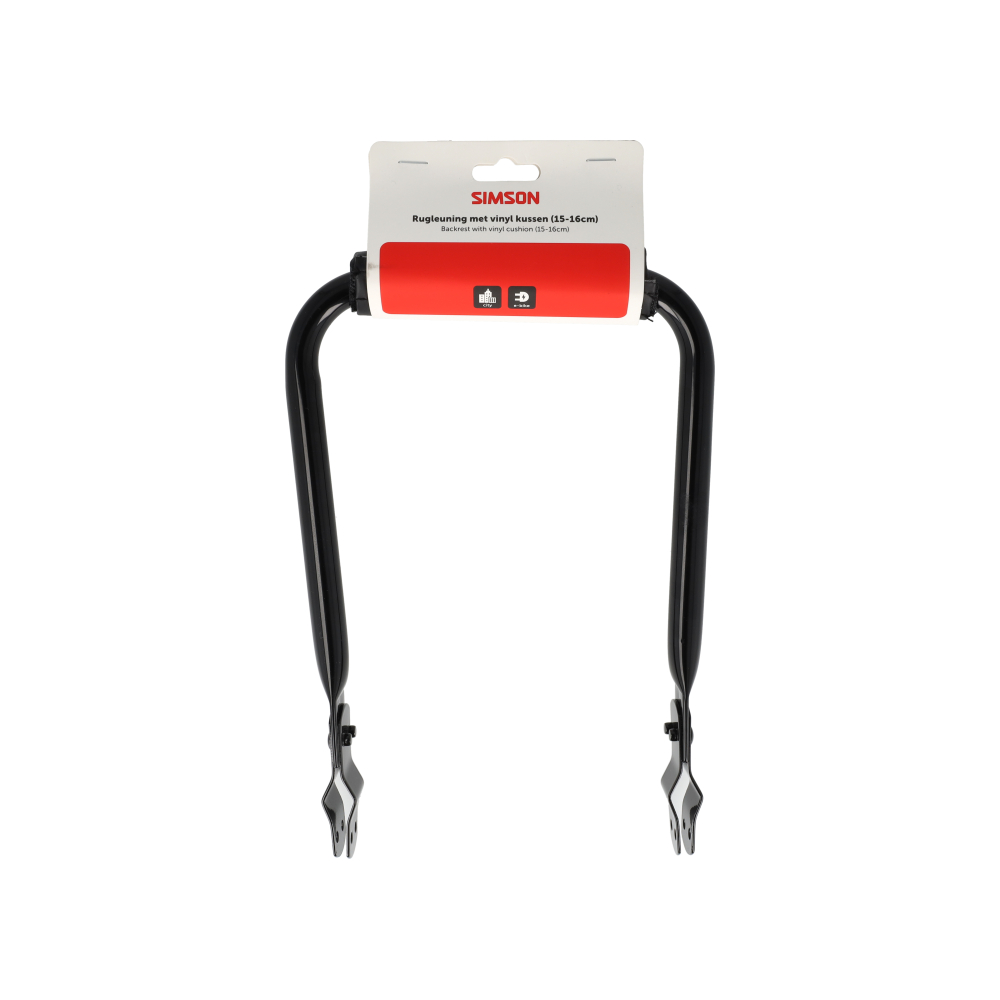 Simson Backrest Black With Cushion