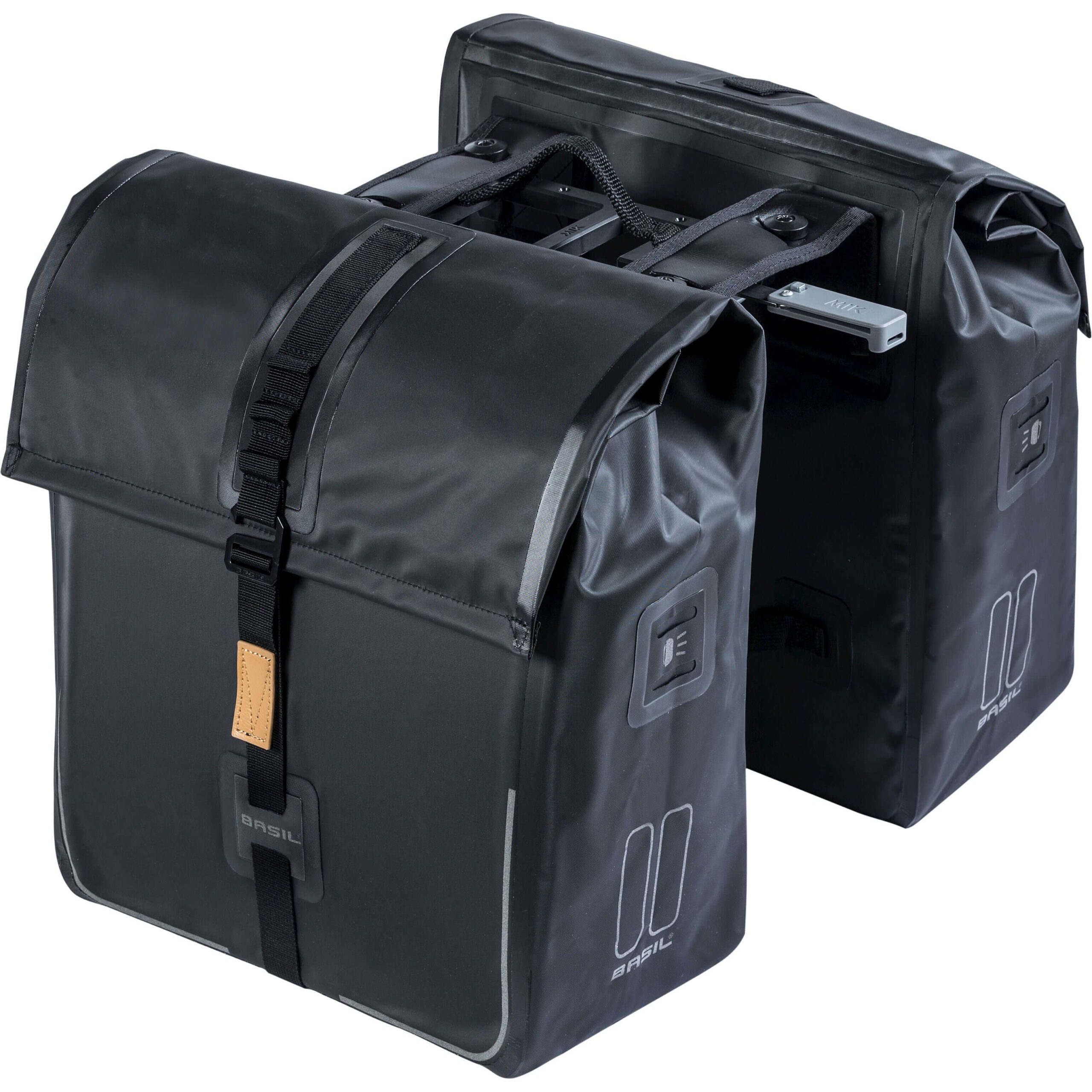 Basil Double Bike Bag Urban Dry Black MIK 50L Basil Double Bike Bag Urban Dry Black MIK 50L