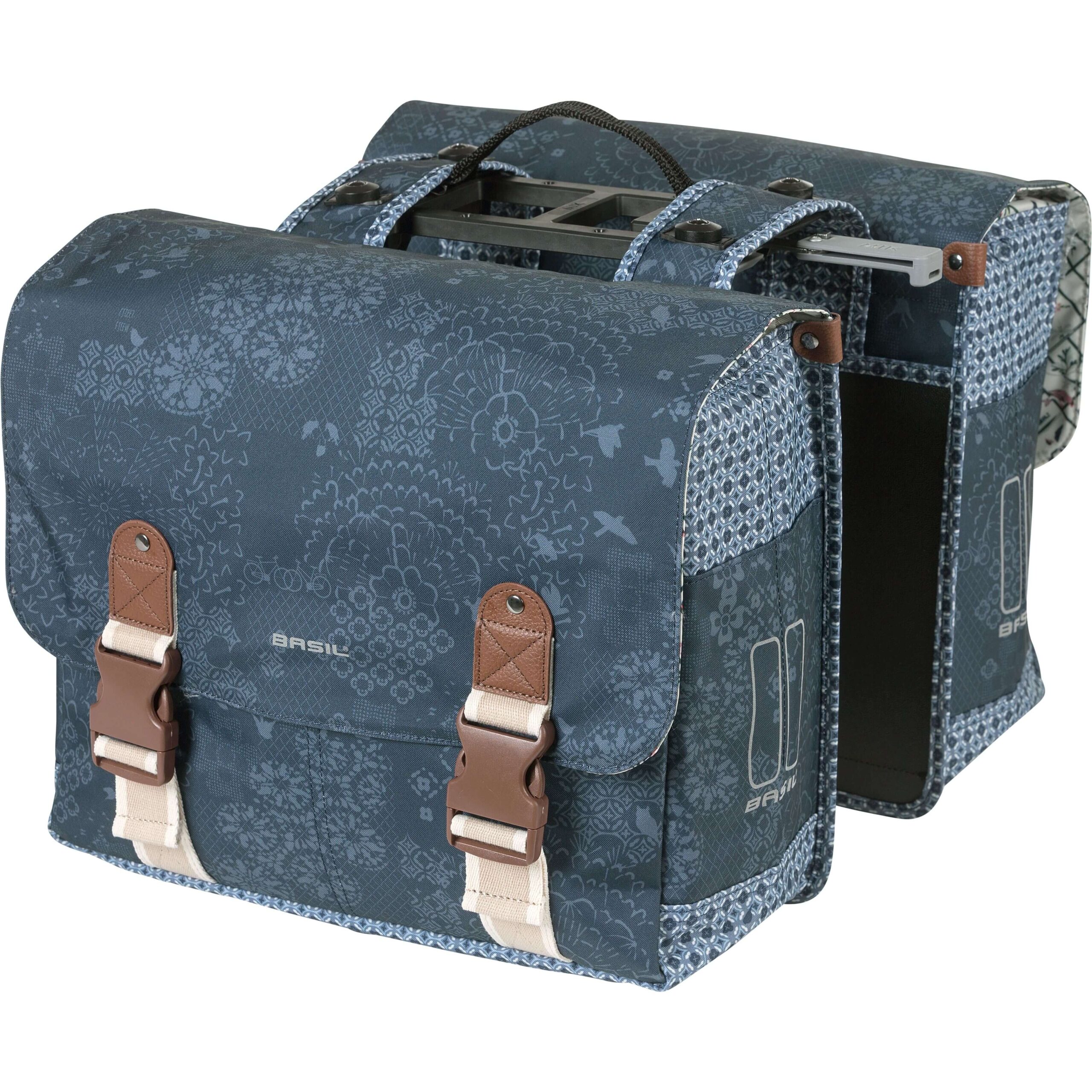Basil Double Bike Bag Boheme Indigo Blue MIK 35L