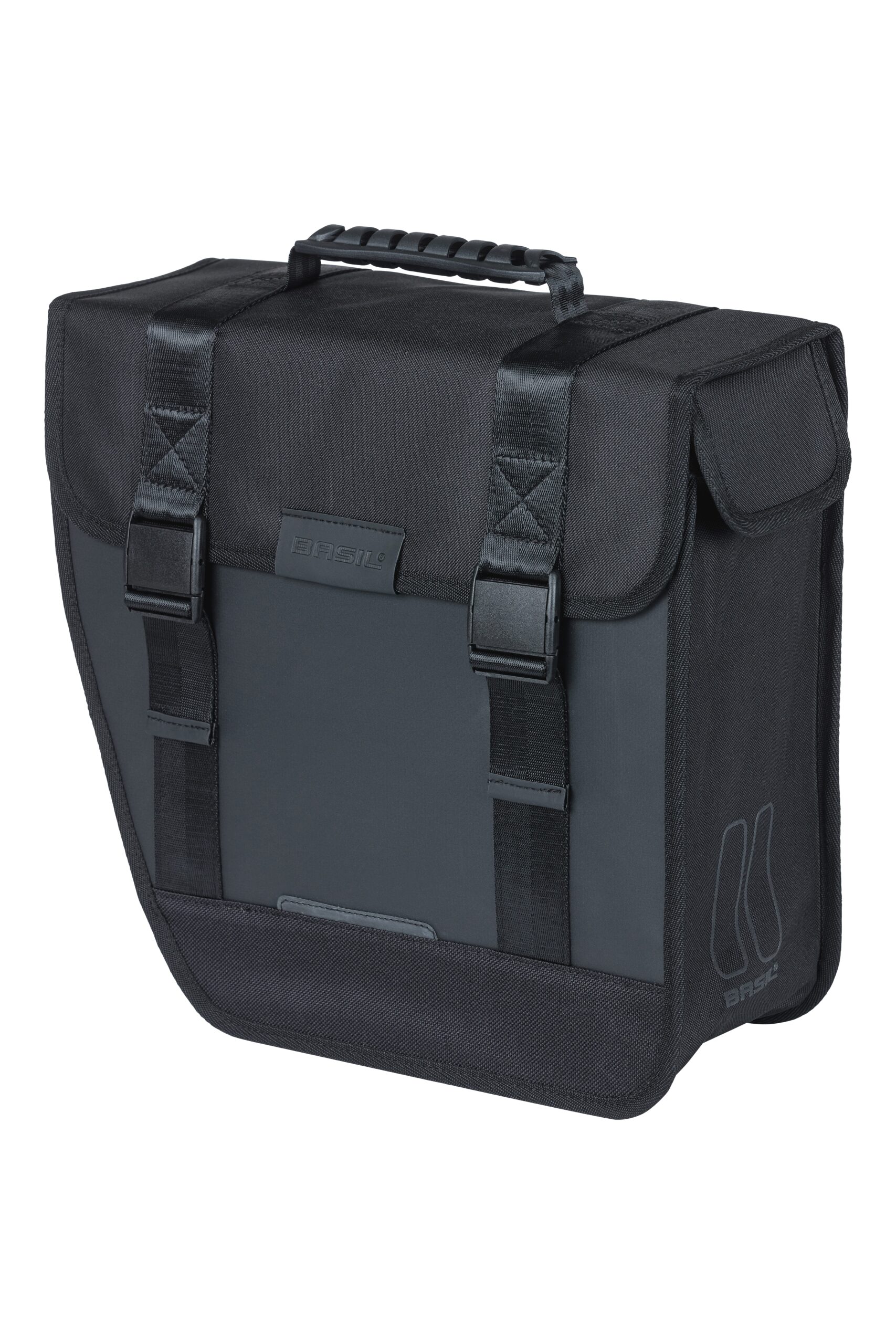 Basil Single Bike Bag Tour Waterproof Black Left 14L Basil Single Bike Bag Tour Waterproof Black Left 14L