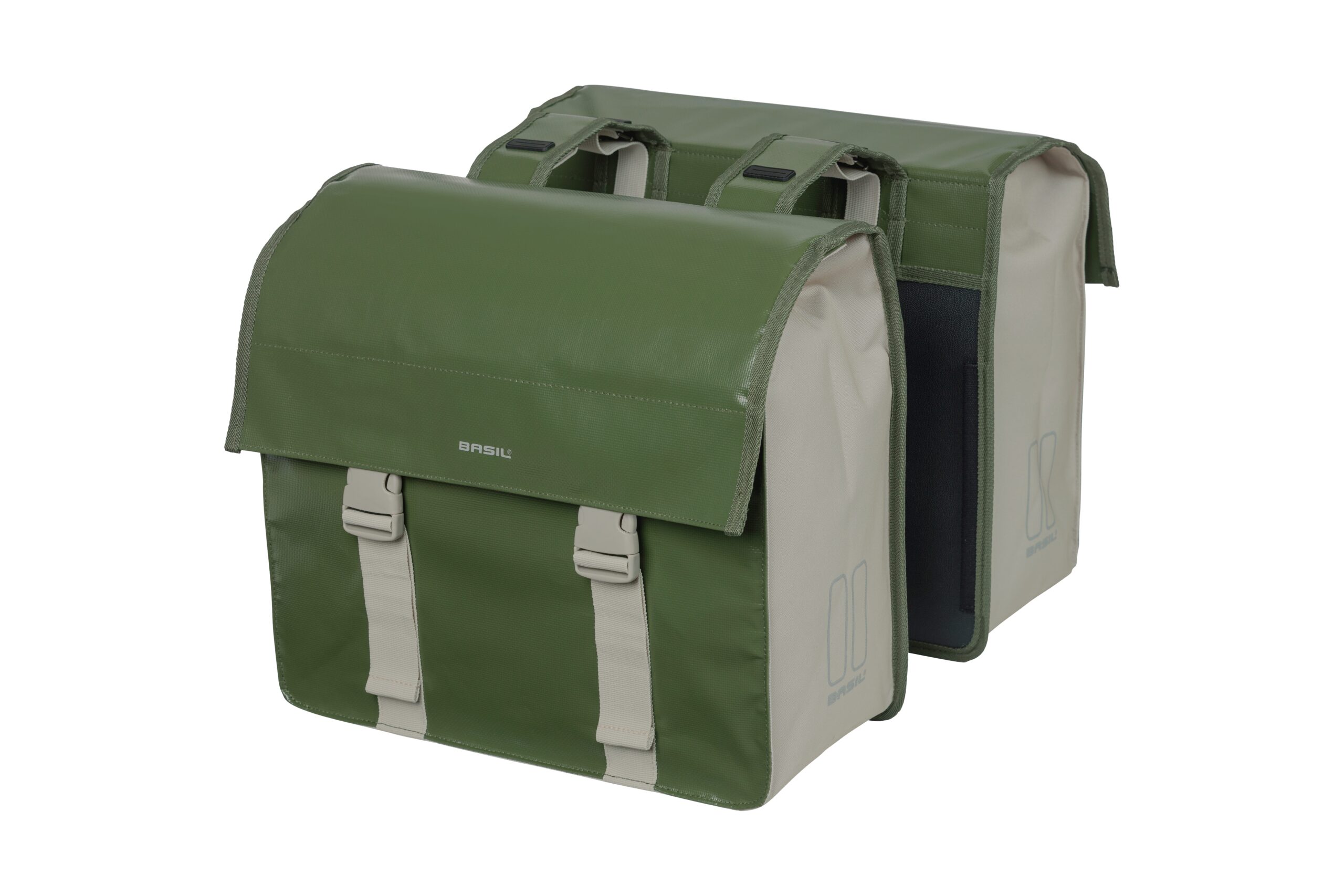 Basil Double Bike Bag Urban Load Moss Green Sand 48-53L Basil Double Bike Bag Urban Load Moss Green Sand 48-53L
