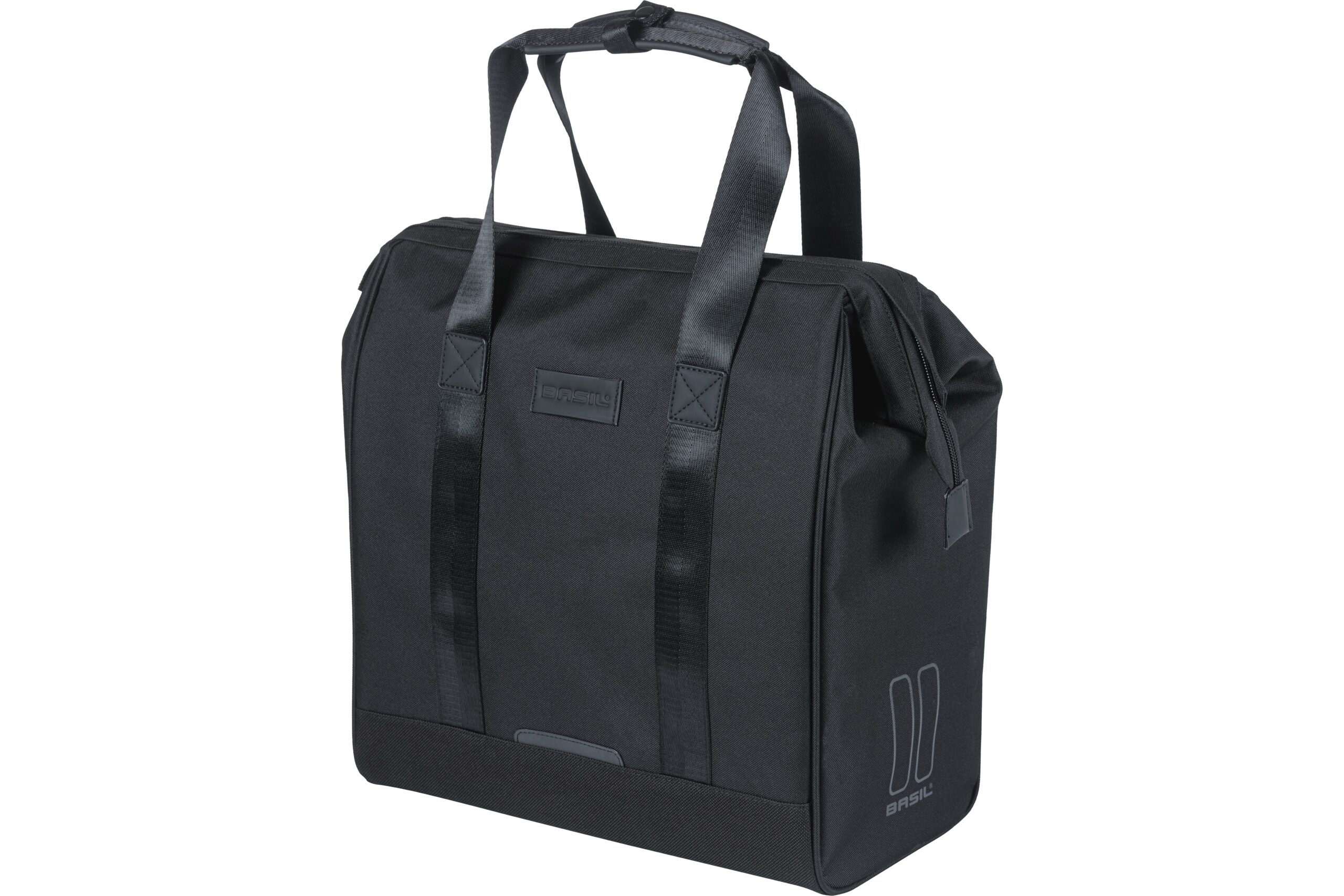 Basil Shoppertas Grand MIK Hooks Black 23L Basil Shoppertas Grand MIK Hooks Black 23L