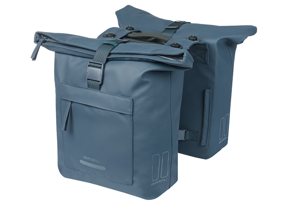 Basil Double Bike Bag Brooklyn Marine Blue MIK 41L Basil Double Bike Bag Brooklyn Marine Blue MIK 41L