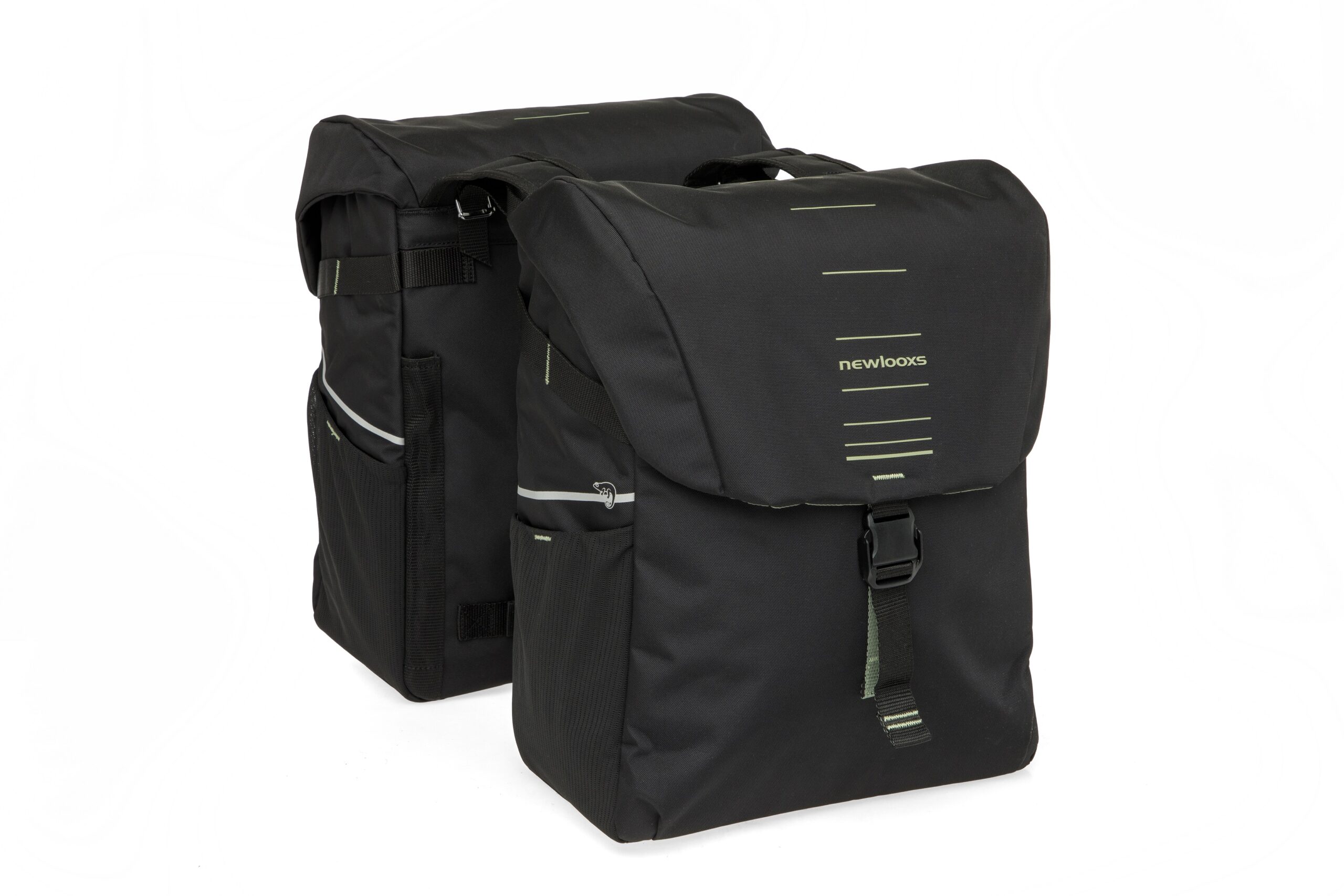 New Looxs Double Bike Bag Vigo Black Green 40L