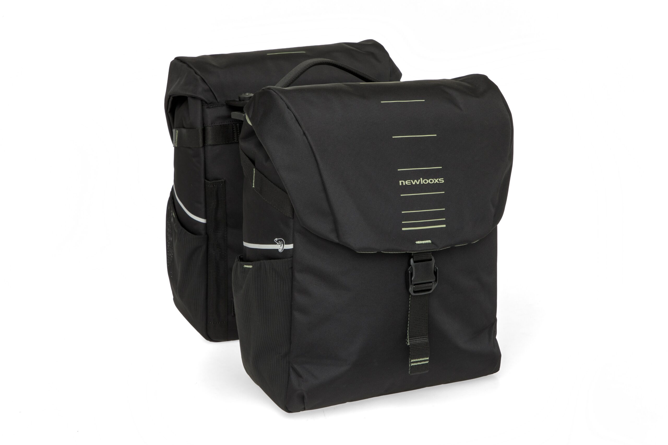 New Looxs Double Bike Bag Vigo Black Green MIK 40L