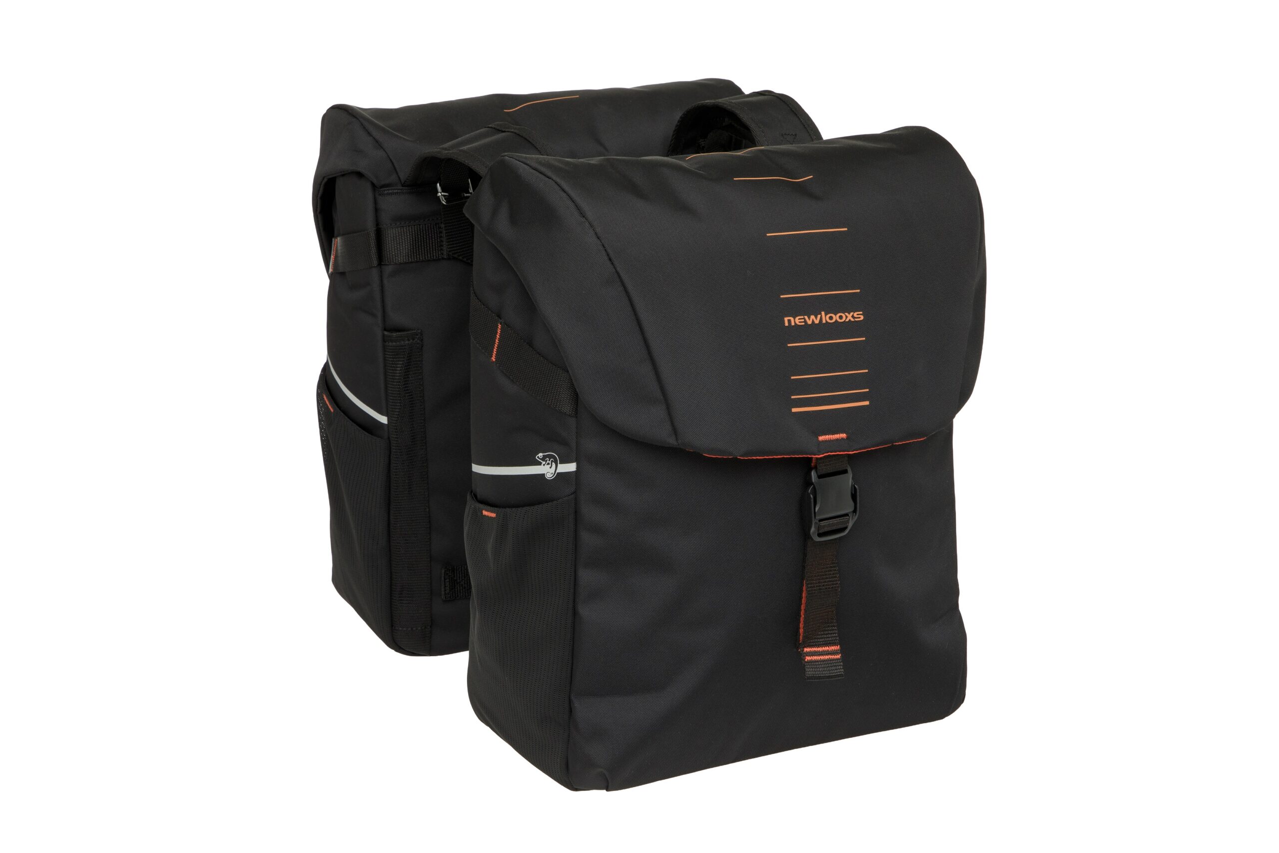 New Looxs Double Bike Bag Vigo Black Orange 40L