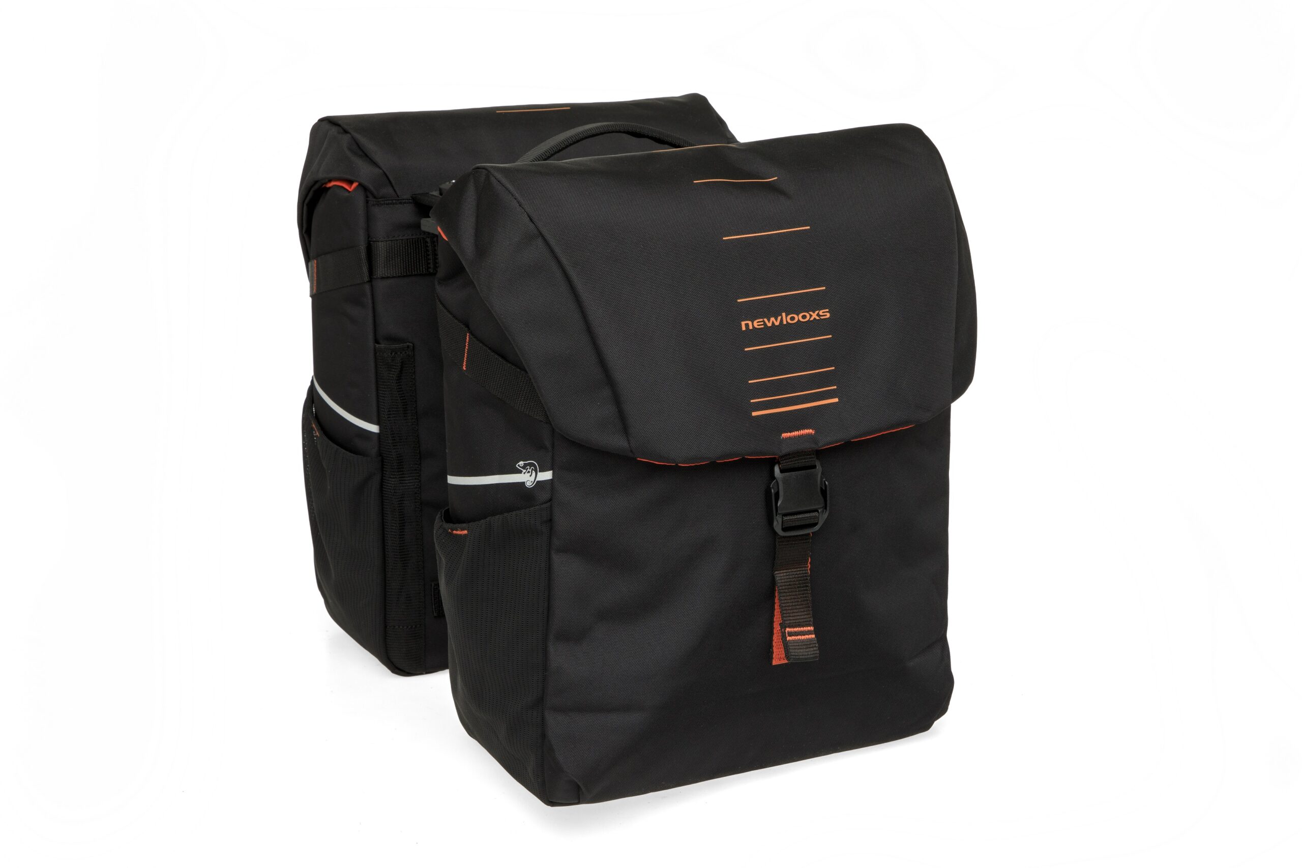 New Looxs Double Bike Bag Vigo Black Orange MIK 40L