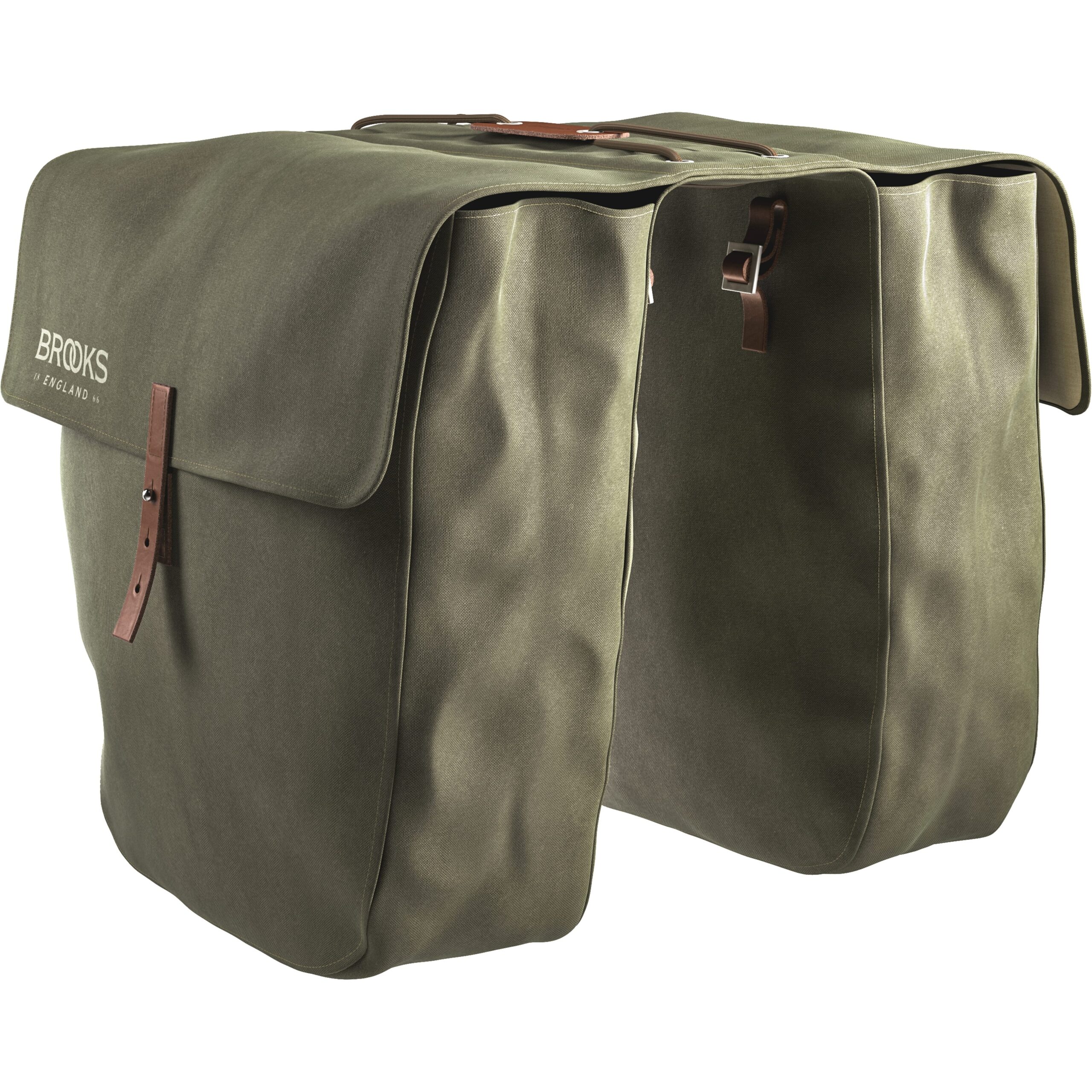 Brooks Double Bike Bag Brick Lane Panniers Sage Green 30L Brooks Double Bike Bag Brick Lane Panniers Sage Green 30L