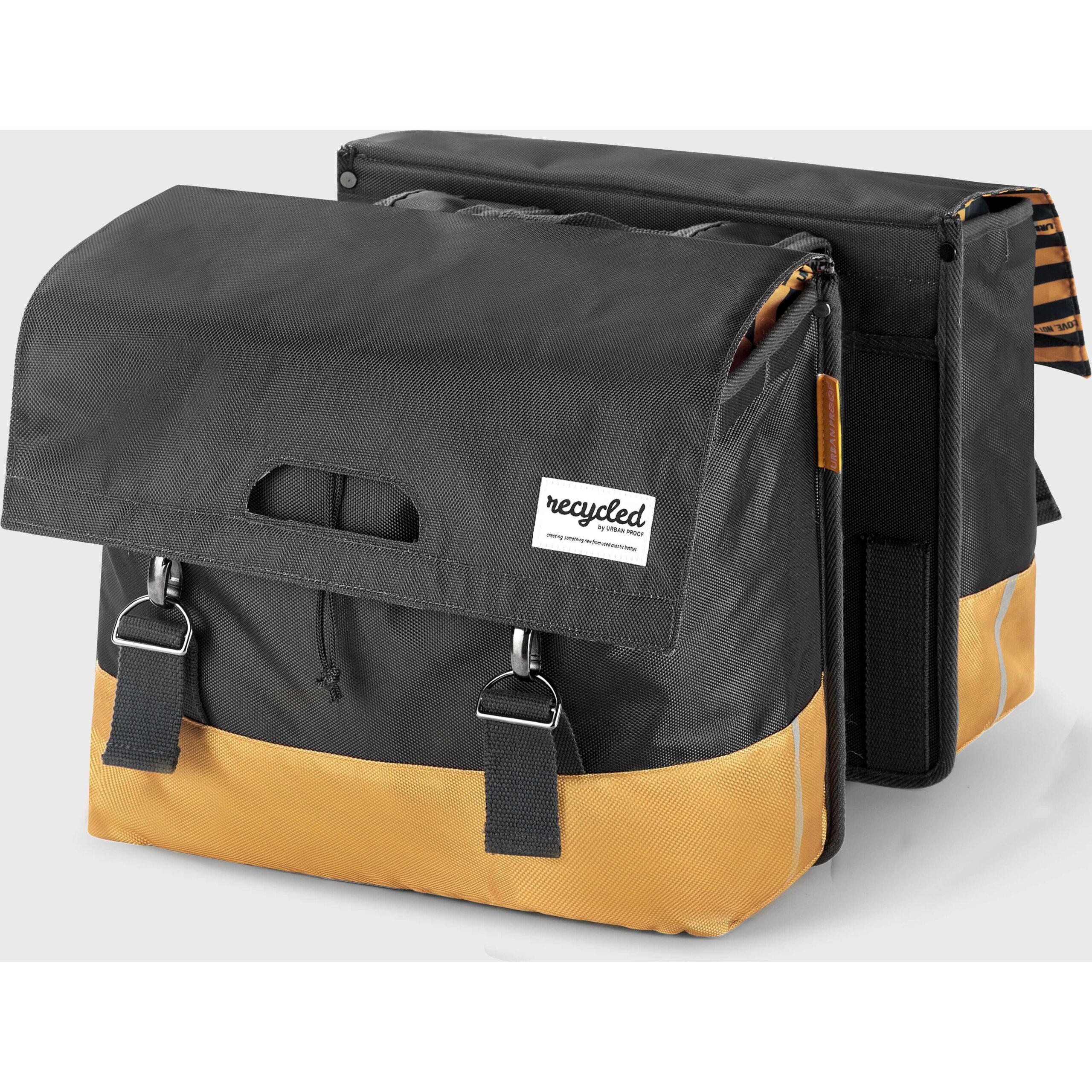 Urban Proof Double Bike Bag 40L Recycled Grey Yellow Urban Proof Double Bike Bag 40L Recycled Grey Yellow