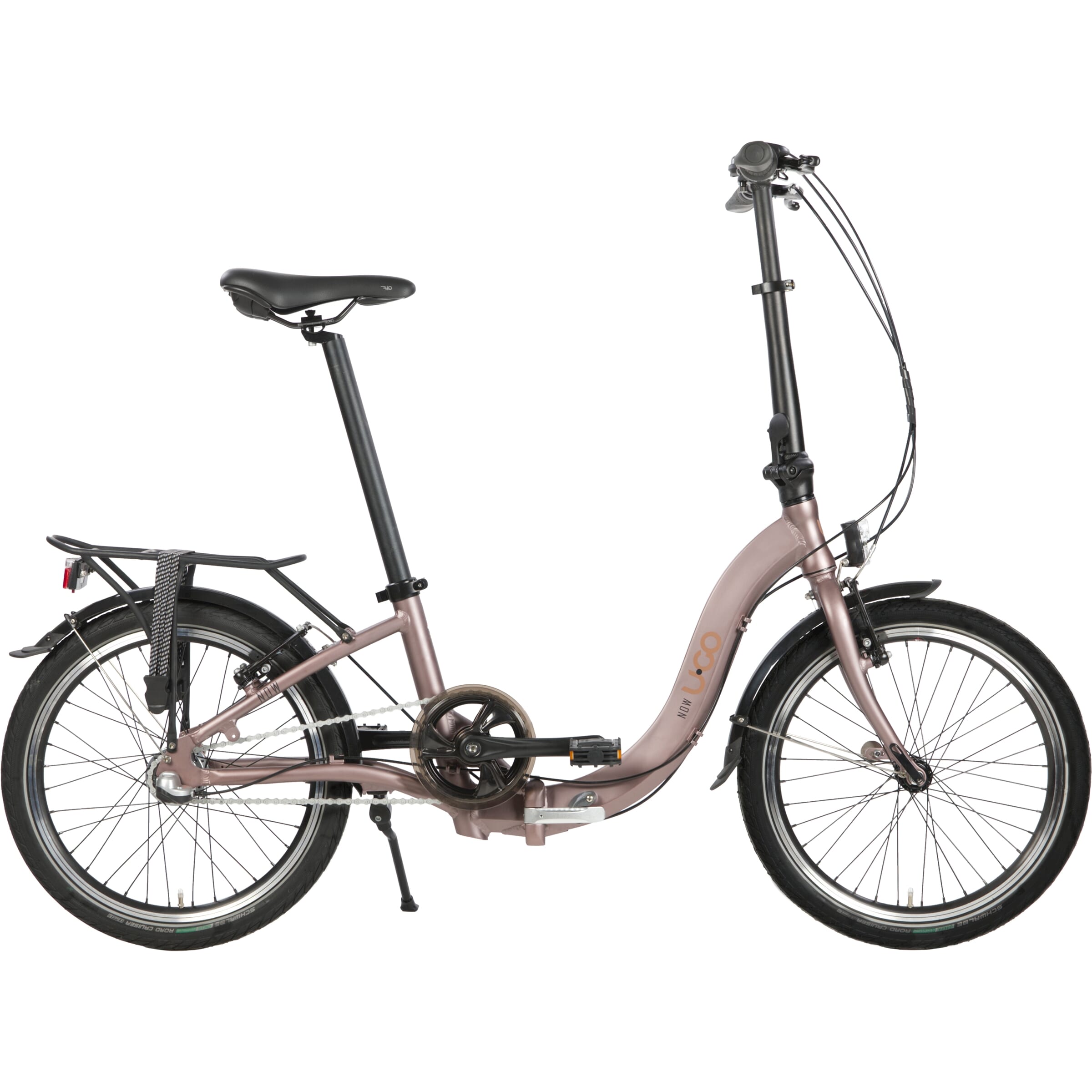 UGO Folding Bike Low Entry Now I3 Maroon Brown
