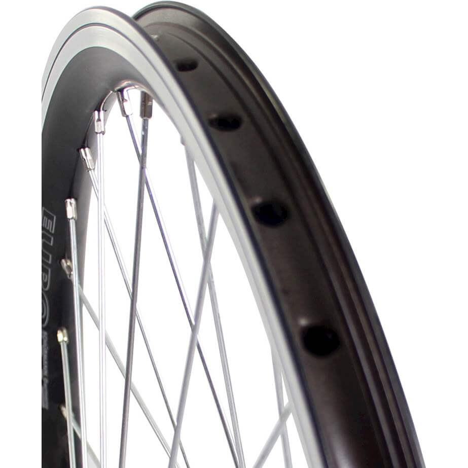 Roland Front Wheel 26 x 1.75 Fixed Alu V-Profile Black Zinc Spokes