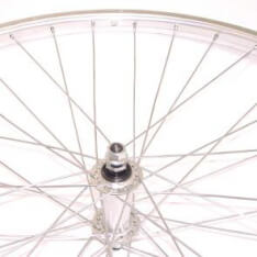 Roland Front Wheel 28 Fixed AS26 Silver Zinc Spokes