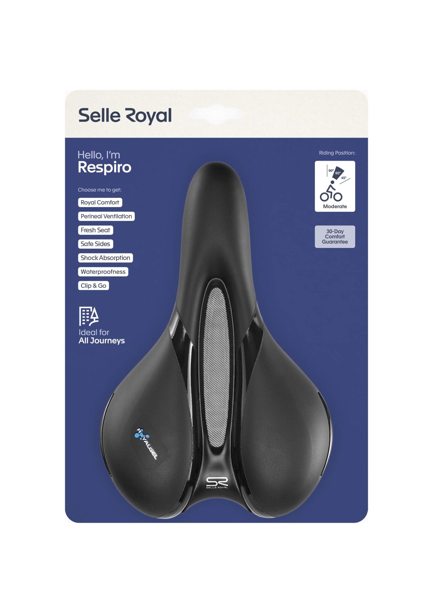 Selle Royal Saddle Respiro Moderate 5131 Black Selle Royal Saddle Respiro Moderate 5131 Black