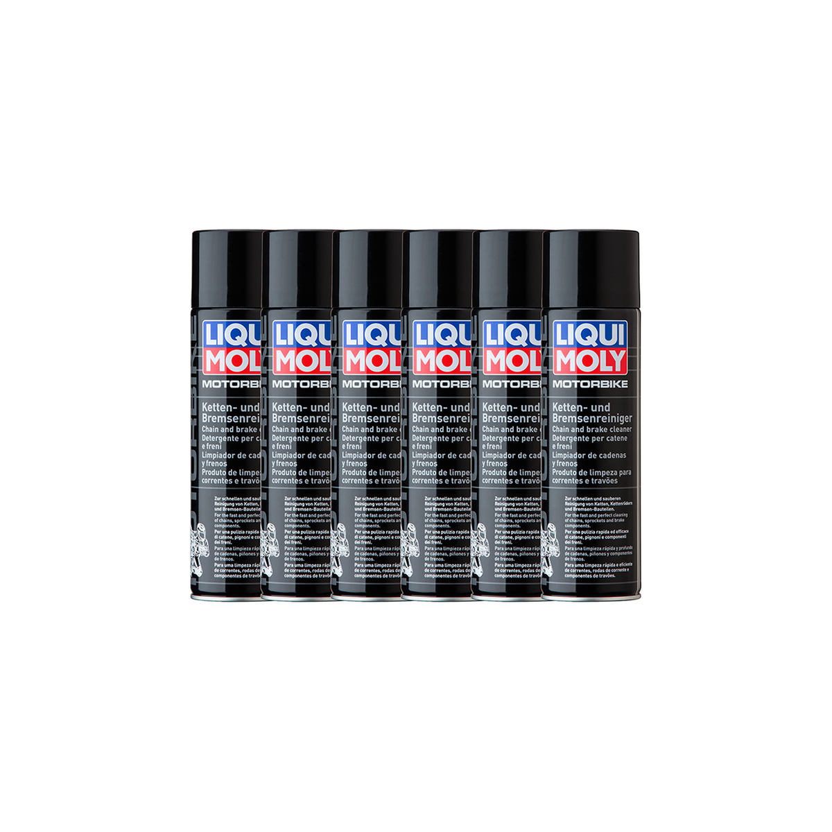 Detergente per catena e freni moto, 500 ml, D-F-I-GR, 6 tubi per confezione