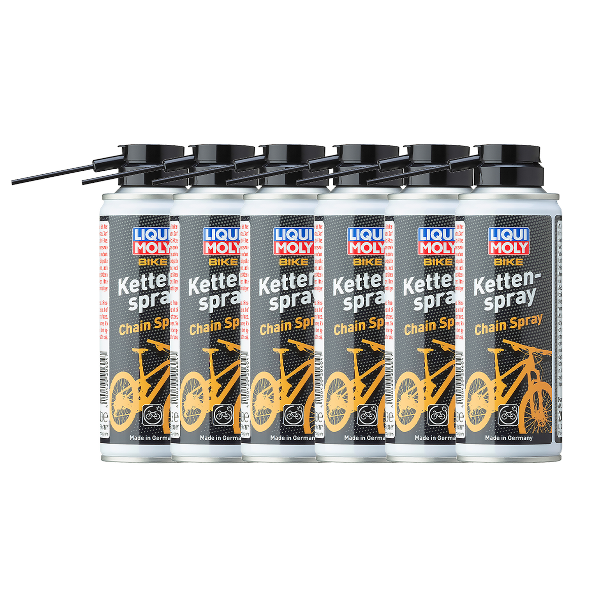 Spray per catena bici, 200 ml, 6 tubetti per confezione
