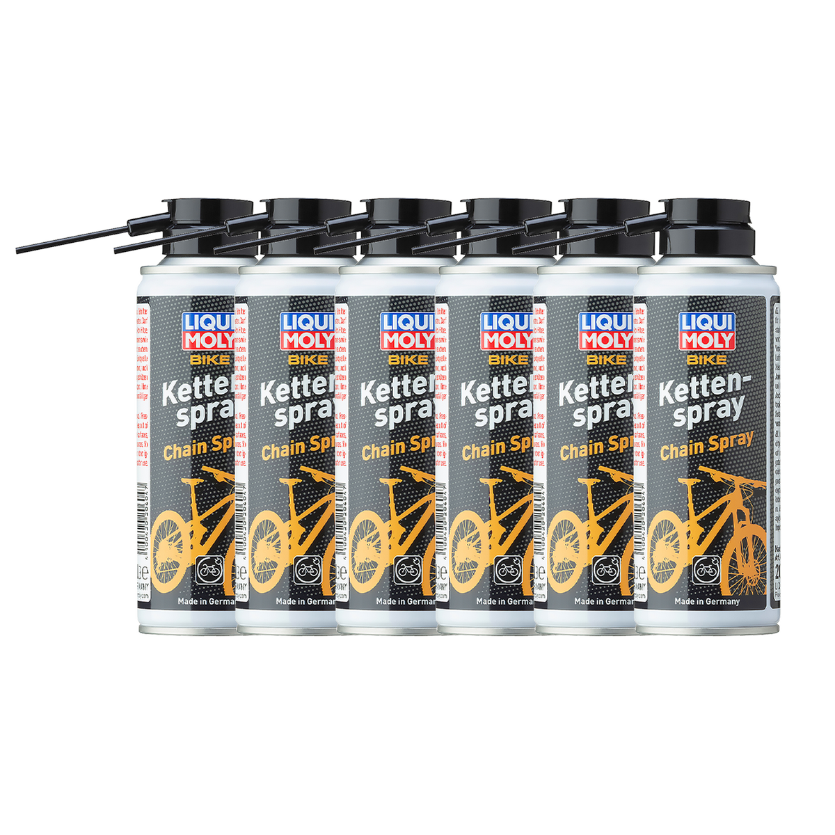 Spray per catena bici, 400 ml, 6 tubetti per confezione