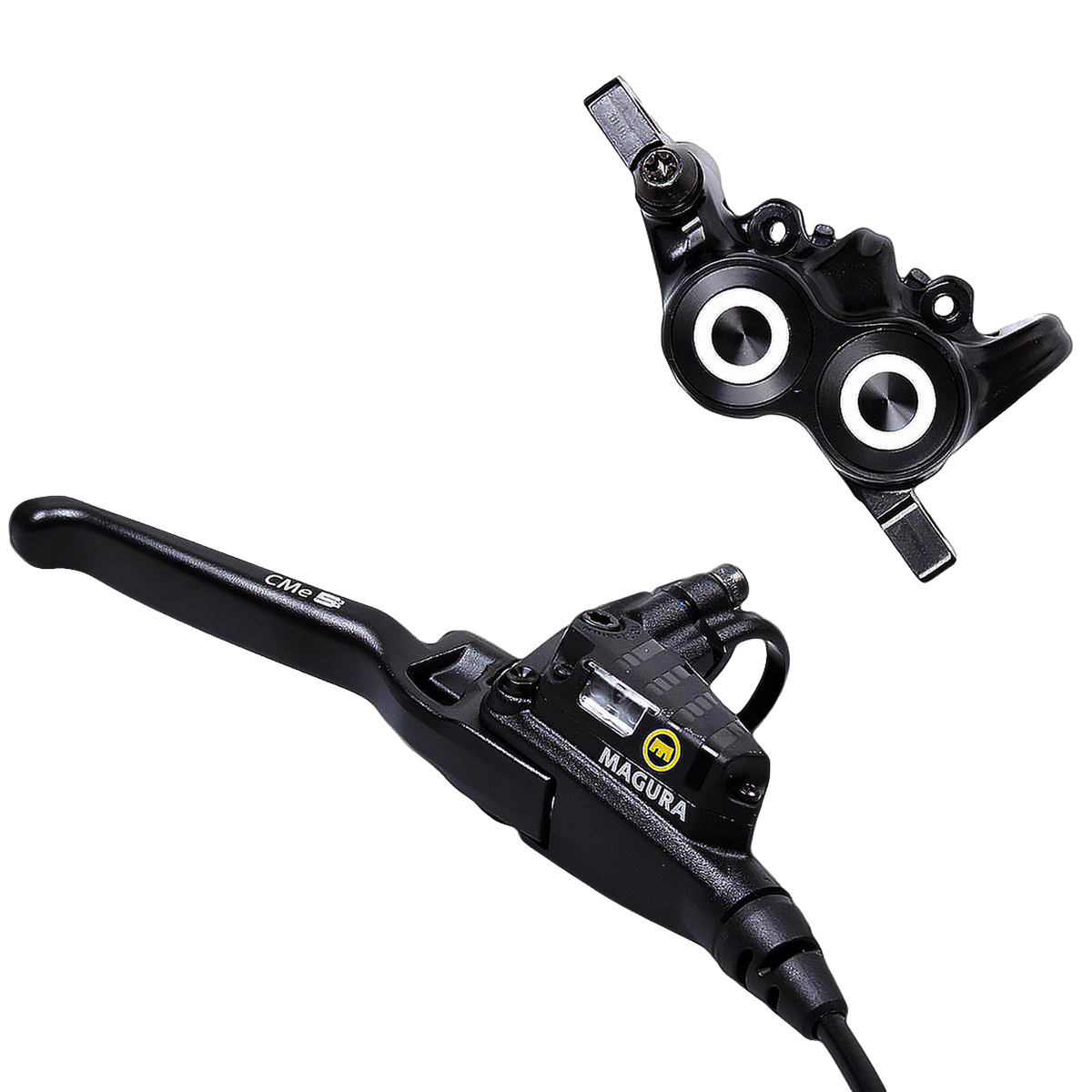 CMe5 right, leva in alluminio a 4 dita con estremità a sfera