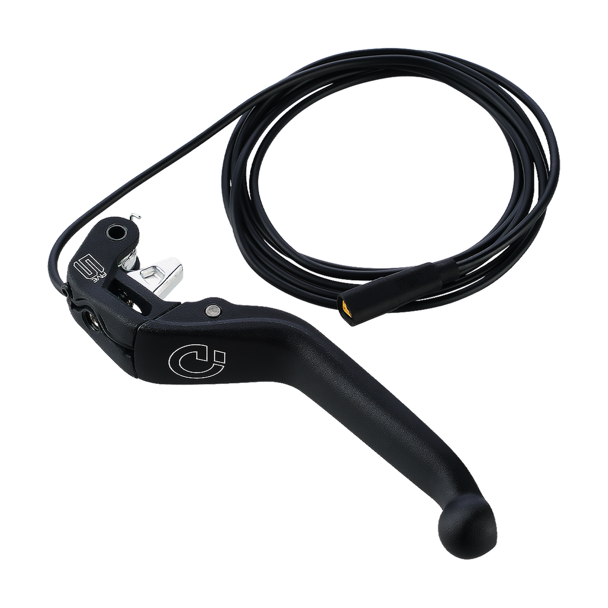 Leva freno MT5e con connettore HIGO (NO), leva in alluminio a 3 dita con estremità a sfera, lunghezza cavo 1.400 mm